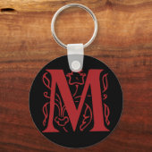 Fancy letter M Sleutelhanger (Voorkant)