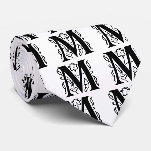 Fancy letter M Stropdas (Opgerold)