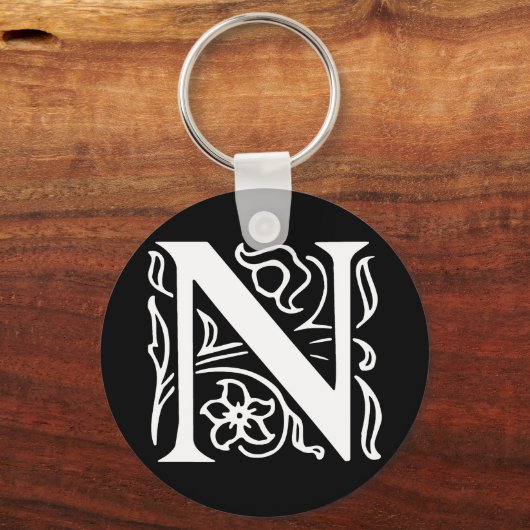 Fancy letter N Sleutelhanger (Voorkant)