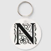 Fancy letter N Sleutelhanger (Voorkant)
