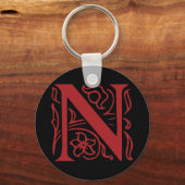Fancy letter N Sleutelhanger (Voorkant)