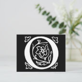 Fancy letter O Briefkaart (Staand voorkant)
