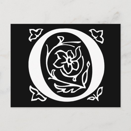 Fancy letter O Briefkaart (Voorkant)
