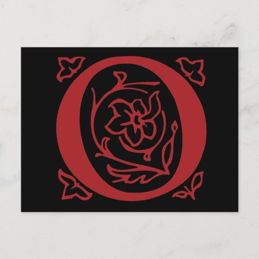Fancy letter O Briefkaart (Voorkant)