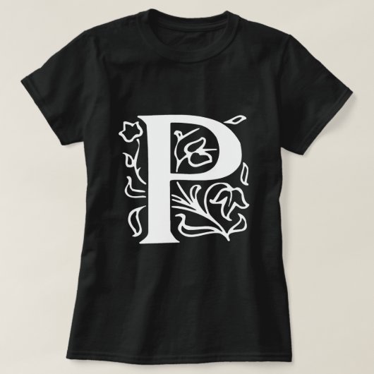Fancy letter P T-shirt (Design voorkant)