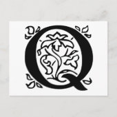 Fancy letter Q Briefkaart (Voorkant)