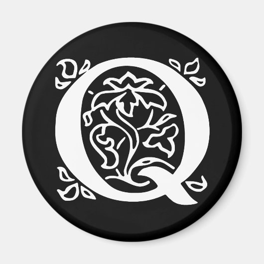 Fancy letter Q Magneet (Voorkant)