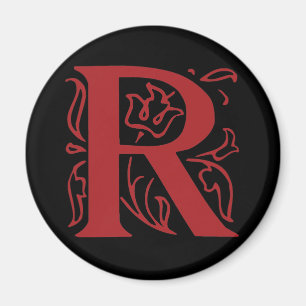 Fancy letter R Magneet