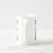 Fancy letter R Porselein Kop (Achterkant)