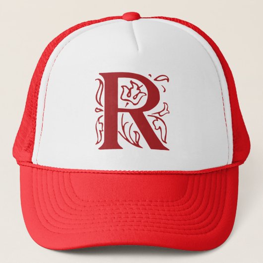 Fancy letter R Trucker Pet (Voorkant)