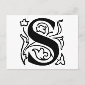 Fancy letter S Briefkaart (Voorkant)