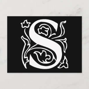 Fancy letter S Briefkaart