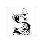 Fancy letter S Rubberstempel (Afrduk)