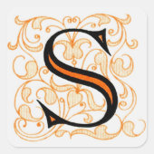 Fancy letter "S" — Sticker (Voorkant)