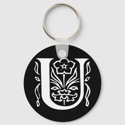 Fancy letter U Sleutelhanger (Voorkant)