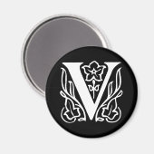 Fancy letter V Magneet (Voorkant / Achterkant)