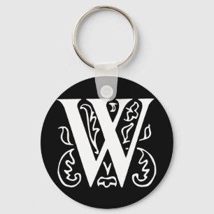 Fancy letter W Sleutelhanger