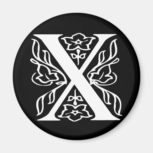 Fancy letter X Magneet (Voorkant)