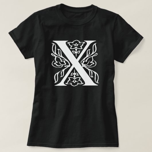 Fancy letter X T-shirt (Design voorkant)
