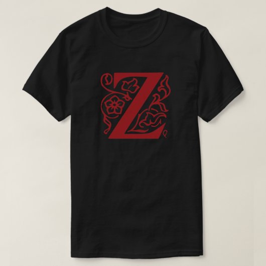 Fancy letter Z T-shirt (Design voorkant)