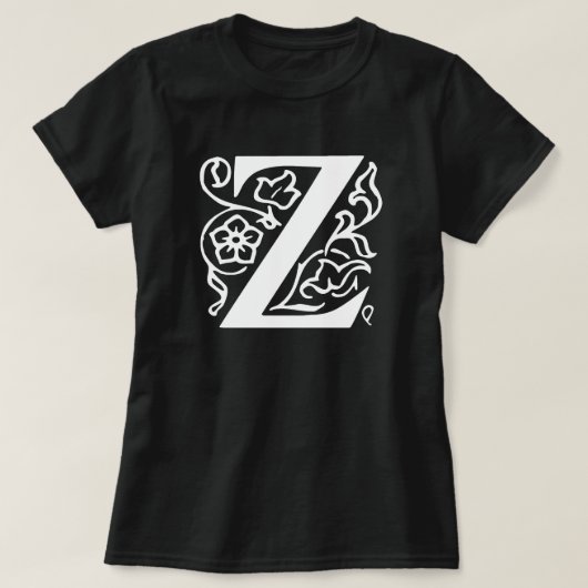 Fancy letter Z T-shirt (Design voorkant)
