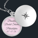 Fancy lettertype Roze Vrijgezellenfeest Locket Ketting<br><div class="desc">Vrijgezellenfeesten zijn een geweldige traditie in Amerika. Dit ketting herdenkt deze gebeurtenis. Een ander evenement op komst? Hou je niet van de letterstijl of kleuren? U kunt wijzigingen aanbrengen om aan uw behoeften te voldoen. . Het verhaal van Sharon Lee Hudson.</div>
