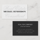 Fancy lettertype Wavy Visitekaartje (Voorkant / Achterkant)