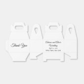 Fancy lettertype: White Wedding Bedankdoosjes (Uitgevouwen)
