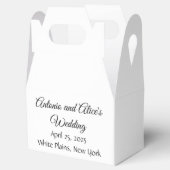 Fancy lettertype: White Wedding Bedankdoosjes (Geopend)