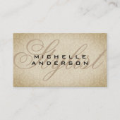 Fancy lettertypematroon visitekaartje (Voorkant)