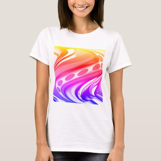Fancy leuke kunst twist mode t-shirt (Voorkant)