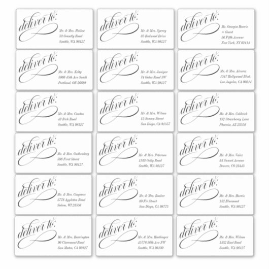 Fancy levering aan gast richtend Sticker (Voorkant)