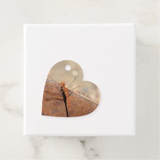 Fancy libel bruiloft bedankjes labels (In situ)