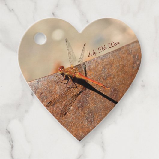 Fancy libel bruiloft bedankjes labels (Voorkant)