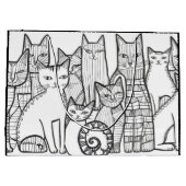 Fancy lijn groot cadeauzakje (Achterkant)