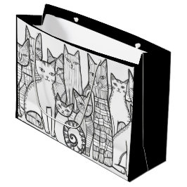 Fancy lijn groot cadeauzakje
