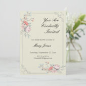 Fancy Lijst 5x7 Bridal Shower-uitnodiging Kaart (Staand voorkant)