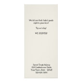 Fancy Lijst Blue Cupcakes-rackkaart Reclamekaart (Achterkant)