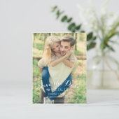 Fancy Lijst De datumaankondigingen opslaan Aankondigingskaart (Staand voorkant)