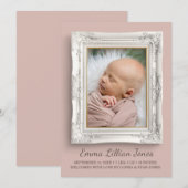 Fancy Lijst geboorte Aankondiging (Voorkant / Achterkant)