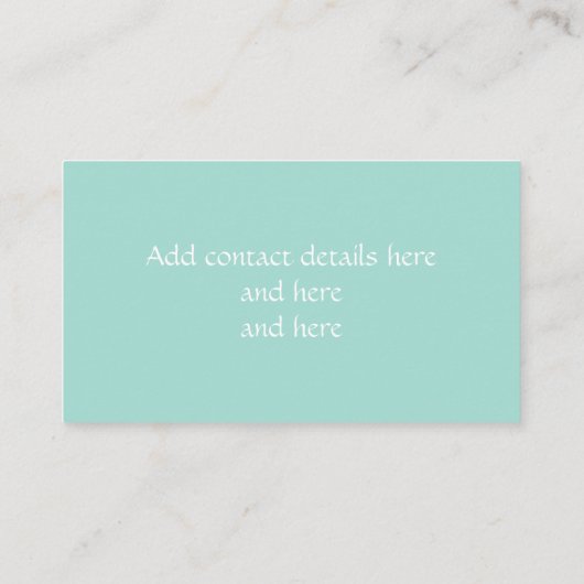 Fancy Lijst Scrollwork Visitekaartje (Achterkant)