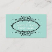 Fancy Lijst Scrollwork Visitekaartje (Voorkant)