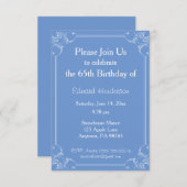 Fancy Lijst uitnodiging (Voorkant / Achterkant)