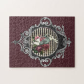 Fancy Lijst Witte konijn Collage Legpuzzel (Horizontaal)