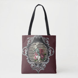 Fancy Lijst Witte konijn Collage Tote Bag