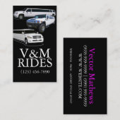 Fancy Limousines Driver Services-Visitekaartje Visitekaartje (Voorkant / Achterkant)