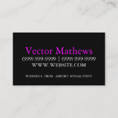 Fancy Limousines Driver Services-Visitekaartje Visitekaartje (Achterkant)