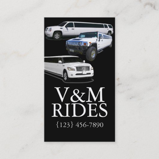Fancy Limousines Driver Services-Visitekaartje Visitekaartje (Voorkant)