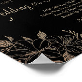 Fancy Lines waslijn bruidsshowerspel bord Poster (Hoek)