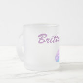 Fancy lipstick afdrukken matglas koffiemok (Voorkant links)